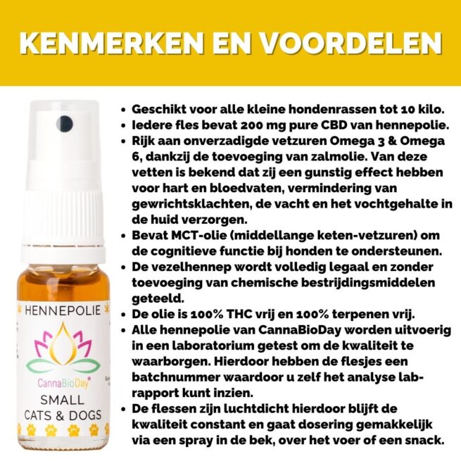 CannaBioDay Hennepolie voor kleine honden - Afbeelding 3